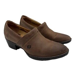 Born Women’s Kinney Shoes Brown Leather Size 9 Minimalist Casual Work Office